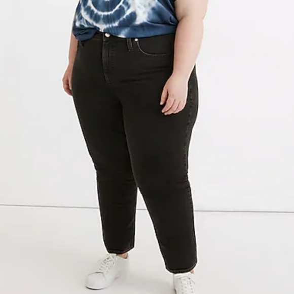 Madewell The Curvy Perfect Vintage Jean Black Lunar Wash Plus Size 24W - Picture 1 of 8